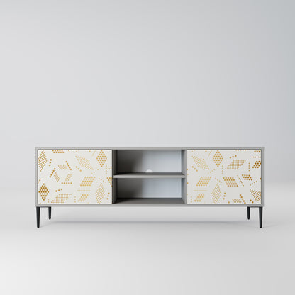 SPOTTED DAZE 2-Door TV Stand in Grey Finish