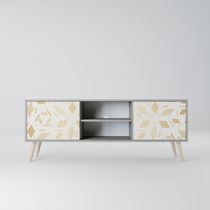 SPOTTED DAZE 2-Door TV Stand in Grey Finish