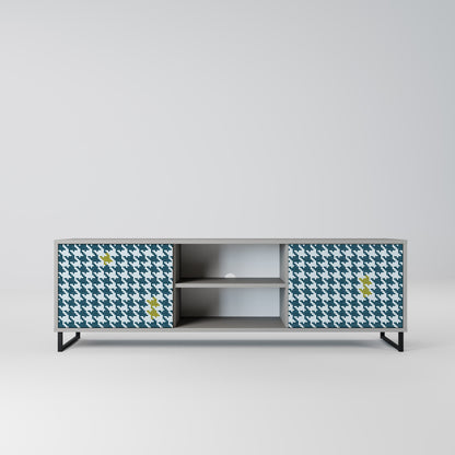 OUT OF CONTEXT 2-Door TV Stand in Grey Finish