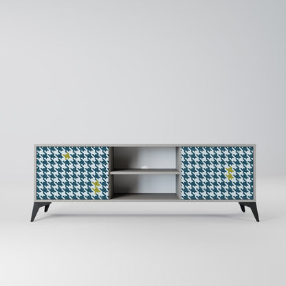 OUT OF CONTEXT 2-Door TV Stand in Grey Finish