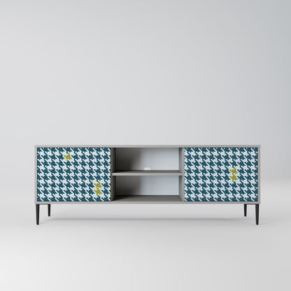 OUT OF CONTEXT 2-Door TV Stand in Grey Finish