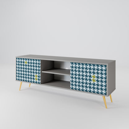 OUT OF CONTEXT 2-Door TV Stand in Grey Finish