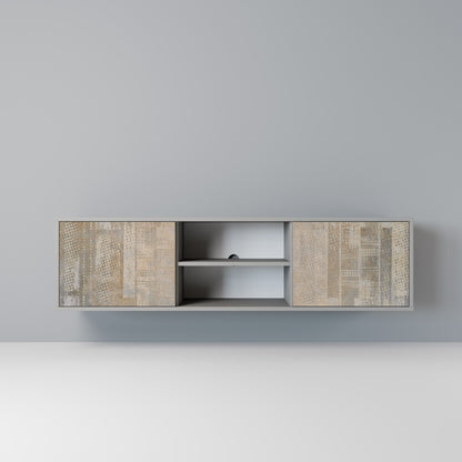 SCREEN ERROR 2-Door TV Stand in Grey Finish