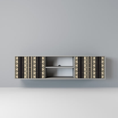 AZTEC 2-Door TV Stand in Grey Finish