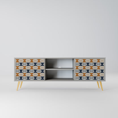 REFLECTION RANGE 2-Door TV Stand in Grey Finish