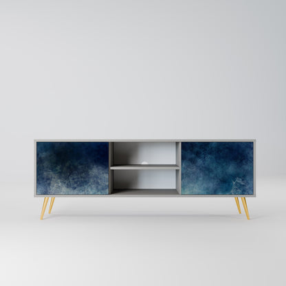 CELESTIAL FALL 2-Door TV Stand in Grey Finish