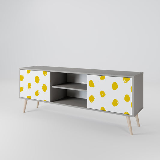 RADIANT REVERIE 2-Door TV Stand in Grey Finish