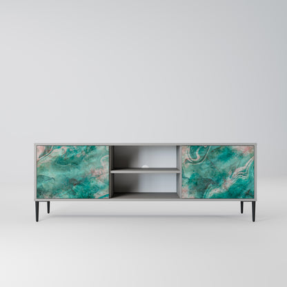 Mobile TV ABSTRACT ALCHEMY a 2 ante in finitura grigia