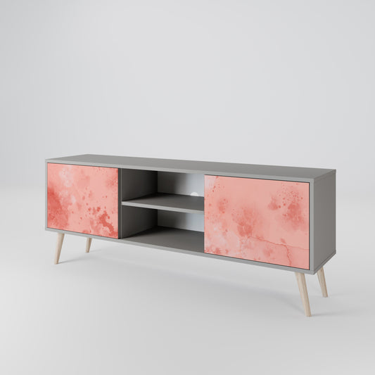 CRANE DANCE 2-Door TV Stand in Grey Finish