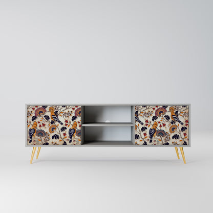 EMINENT HOOPOE 2-Door TV Stand in Grey Finish