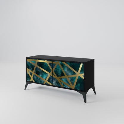 THE LABYRINTH OF GOLD Compact 2-Door TV Cabinet