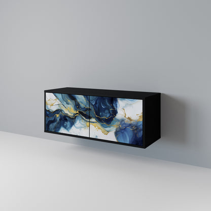 INKY MARBLE Mobile TV Compatto a 2 Ante
