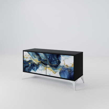 INKY MARBLE Mobile TV Compatto a 2 Ante