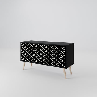 TESSELATED BLACKNESS Mobile TV Compatto a 2 Ante