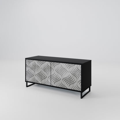 CONCRETE MOVEMENT Compact 2-Door TV Cabinet