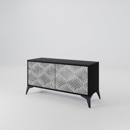 CONCRETE MOVEMENT Compact 2-Door TV Cabinet