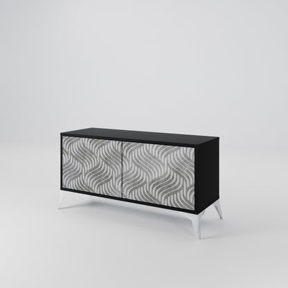CONCRETE MOVEMENT Compact 2-Door TV Cabinet