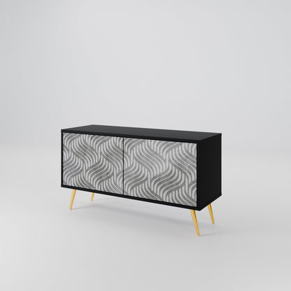 CONCRETE MOVEMENT Compact 2-Door TV Cabinet