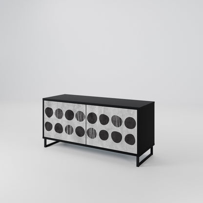 GHOSTLY GRADIENTS Compact 2-Door TV Cabinet