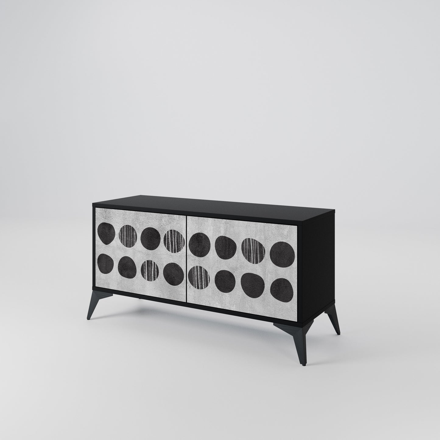 GHOSTLY GRADIENTS Compact 2-Door TV Cabinet