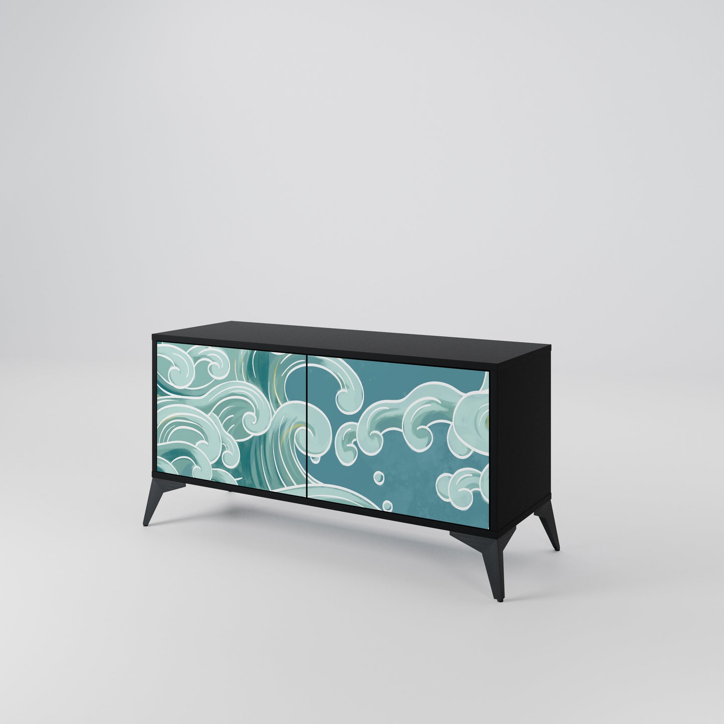 ASIAN SWAY Compact 2-Door TV Cabinet