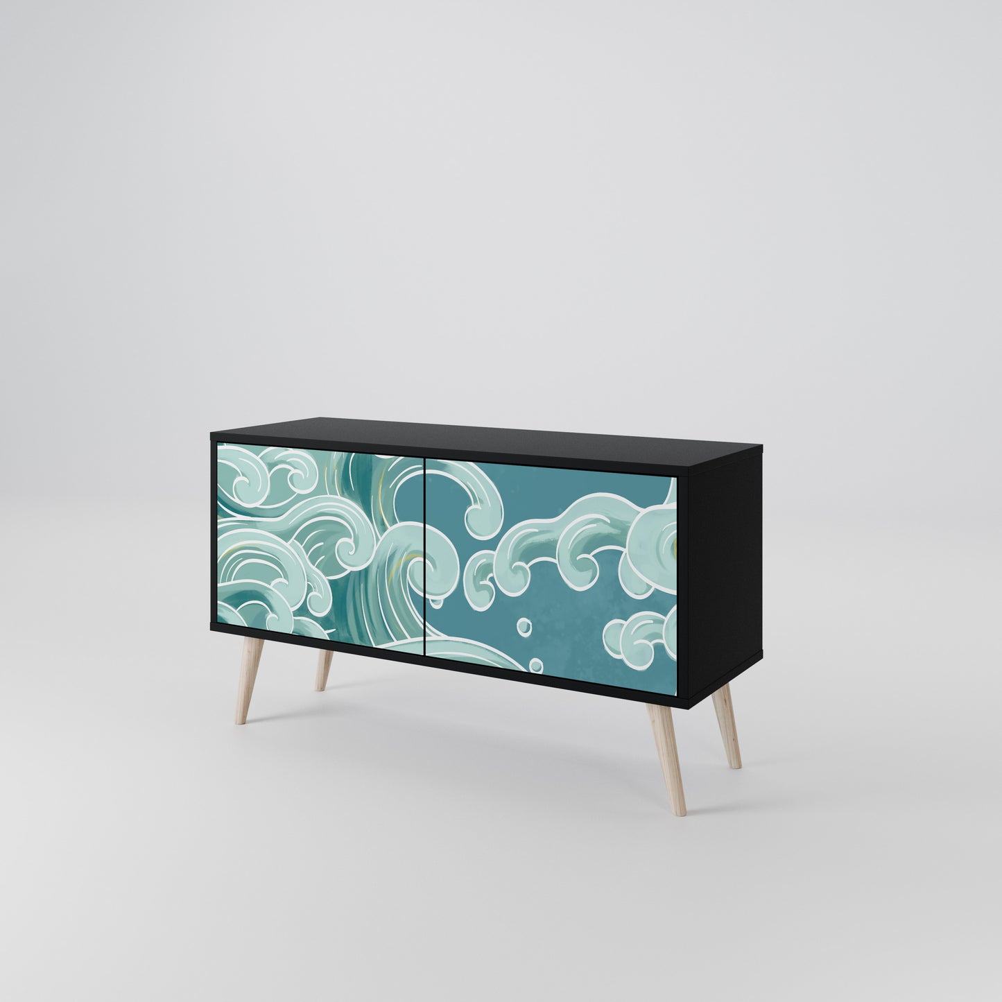 ASIAN SWAY Compact 2-Door TV Cabinet