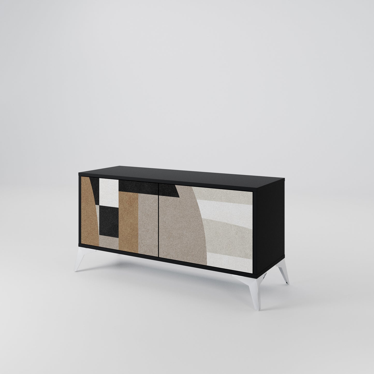 DELICATE MEMENTO Compact 2-Door TV Cabinet