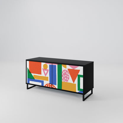 GEOMETRIC GLIMMER Mobile TV Compatto a 2 Ante