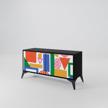 GEOMETRIC GLIMMER Mobile TV Compatto a 2 Ante