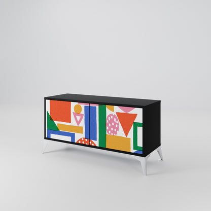 GEOMETRIC GLIMMER Mobile TV Compatto a 2 Ante