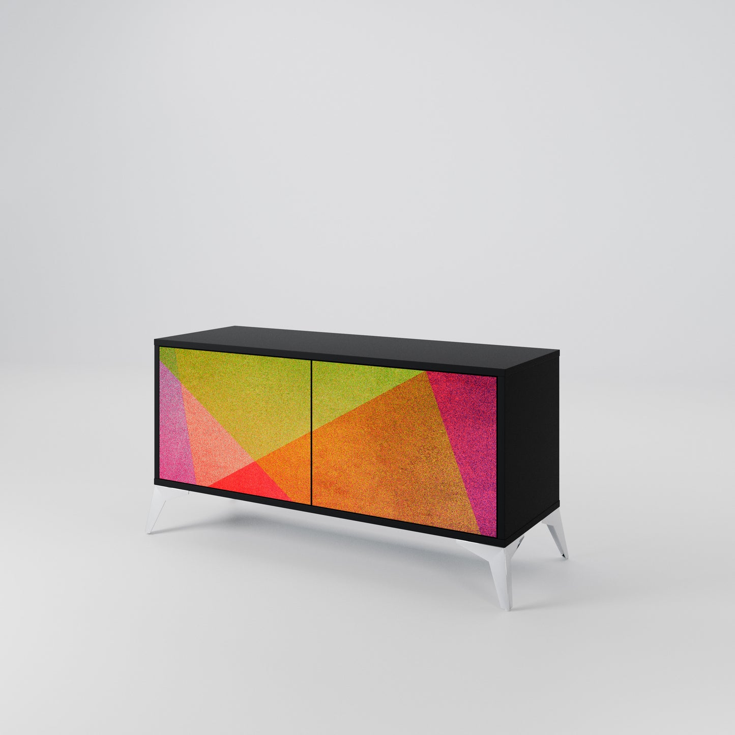 VIVID GEOMETRY Compact 2-Door TV Cabinet