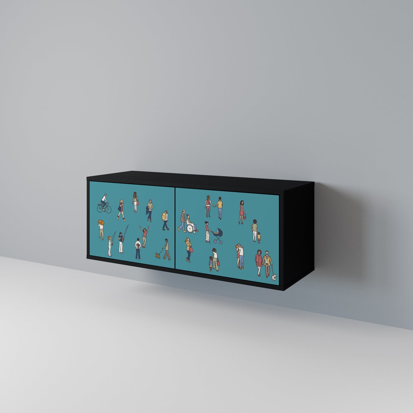 COLLECTIVE STREAM Mobile TV Compatto a 2 Ante