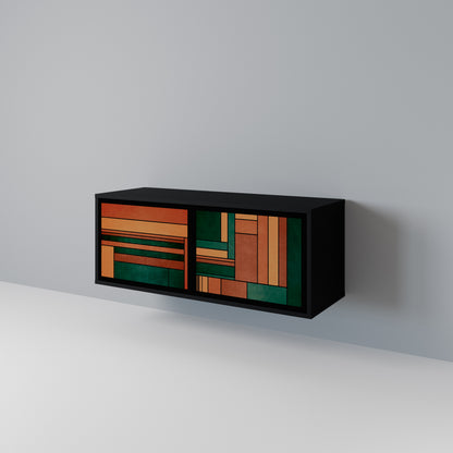 EARTHY FIGURES Compact 2-Door TV Cabinet
