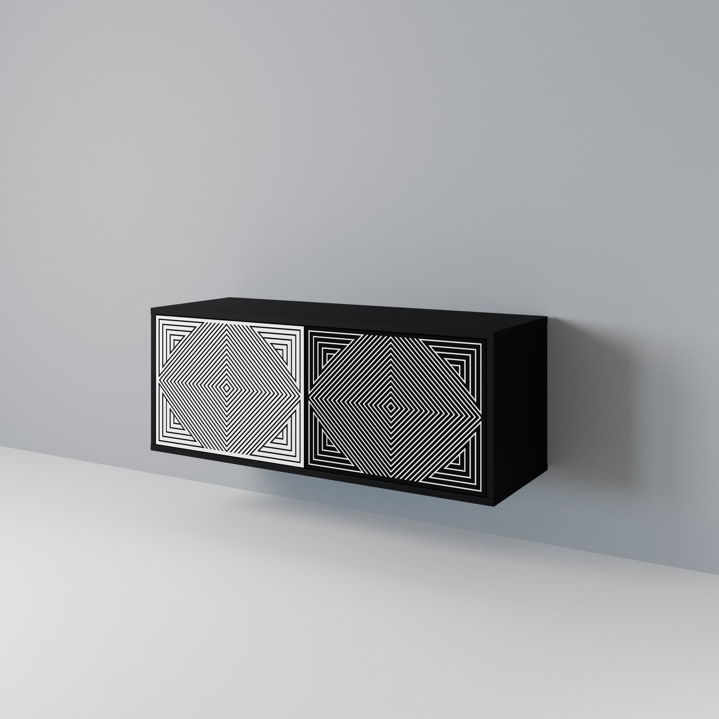 POLYGON ILLUSION Mobile TV Compatto a 2 Ante