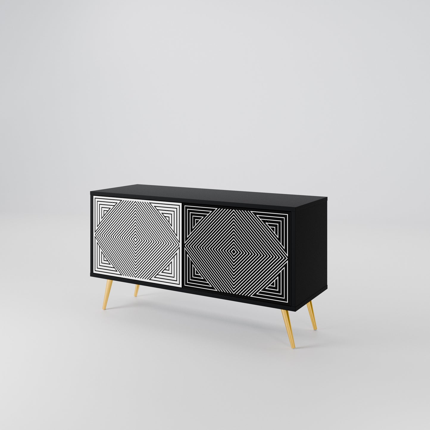 POLYGON ILLUSION Mobile TV Compatto a 2 Ante