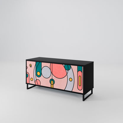 GOSSAMER ECHOES Compact 2-Door TV Cabinet