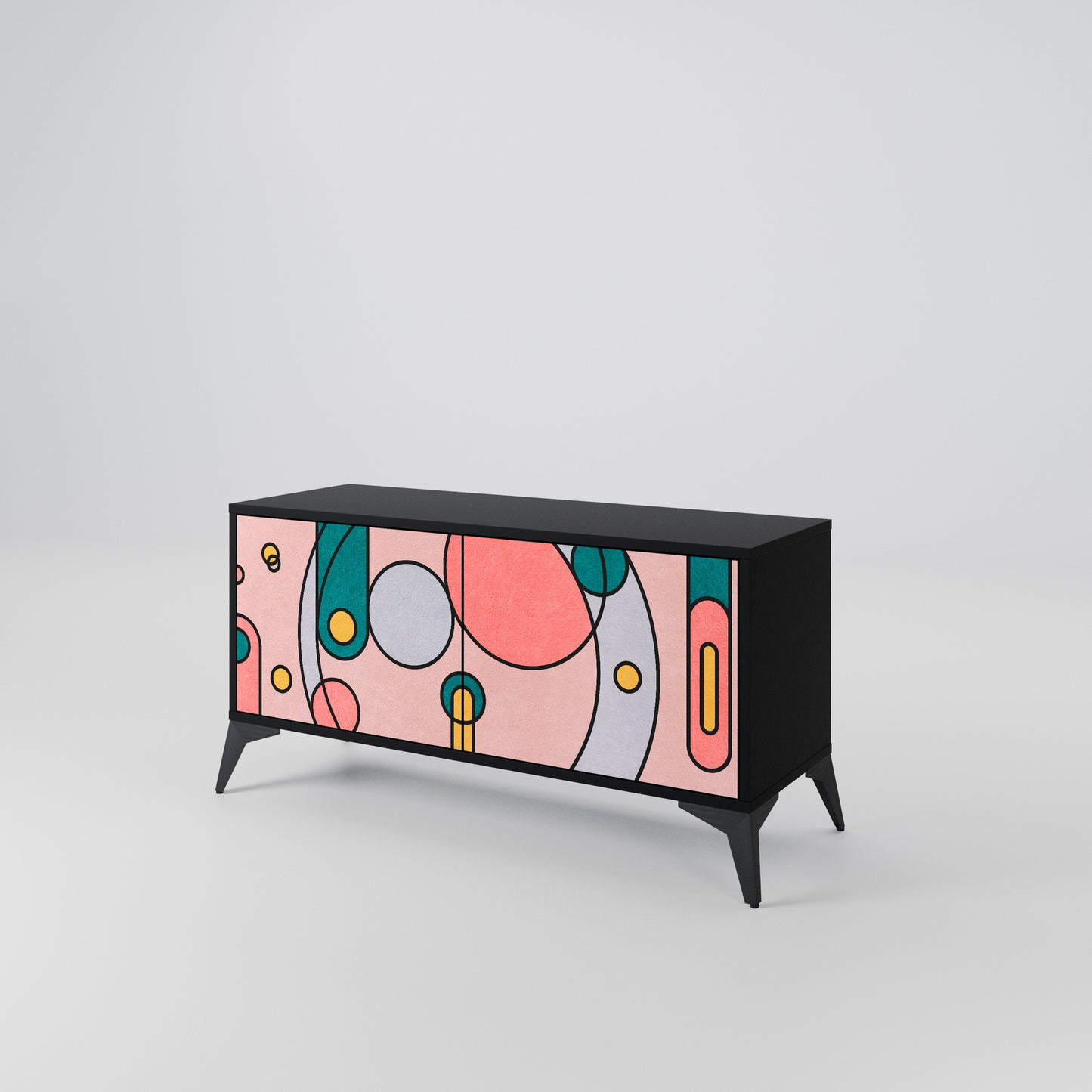 GOSSAMER ECHOES Compact 2-Door TV Cabinet