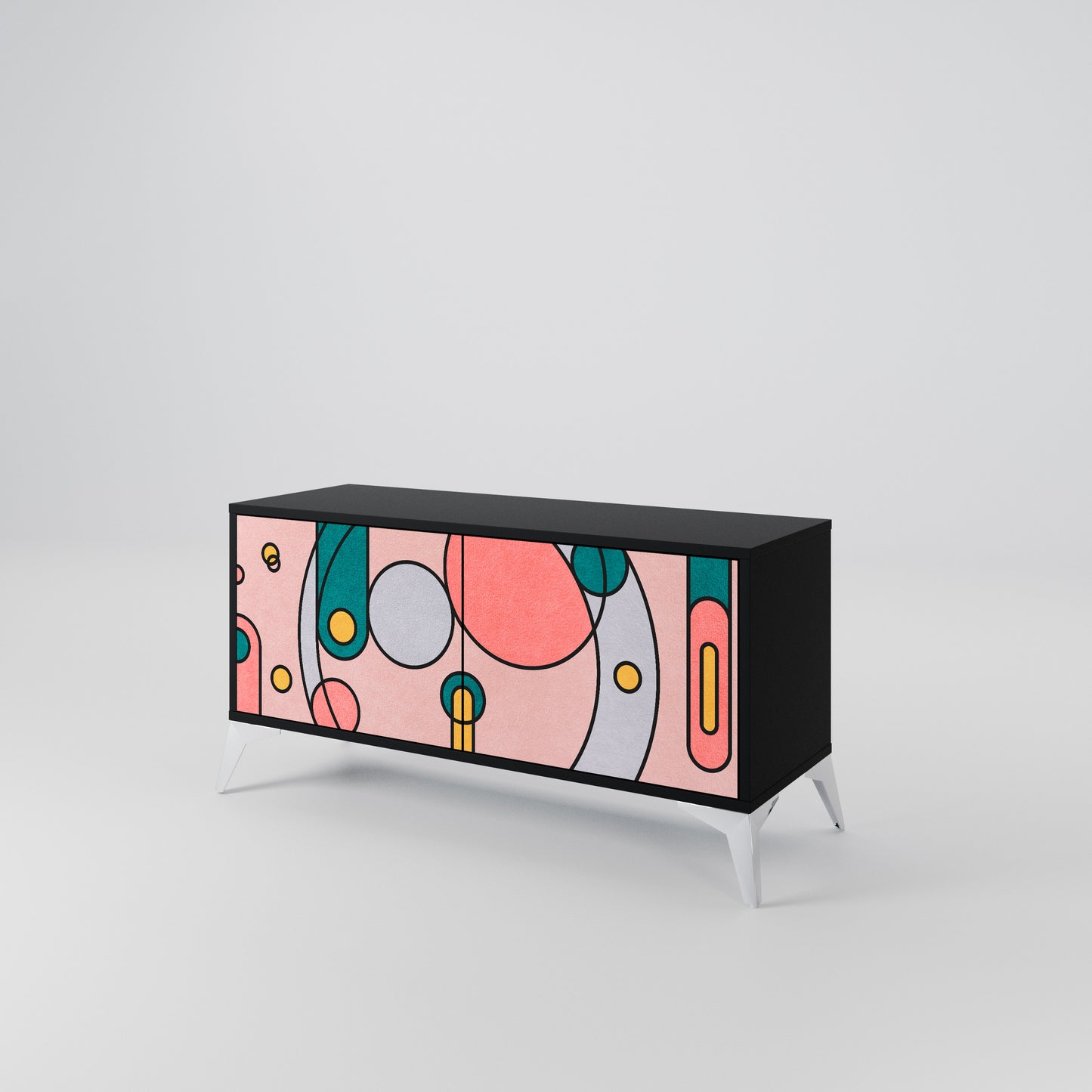 GOSSAMER ECHOES Compact 2-Door TV Cabinet