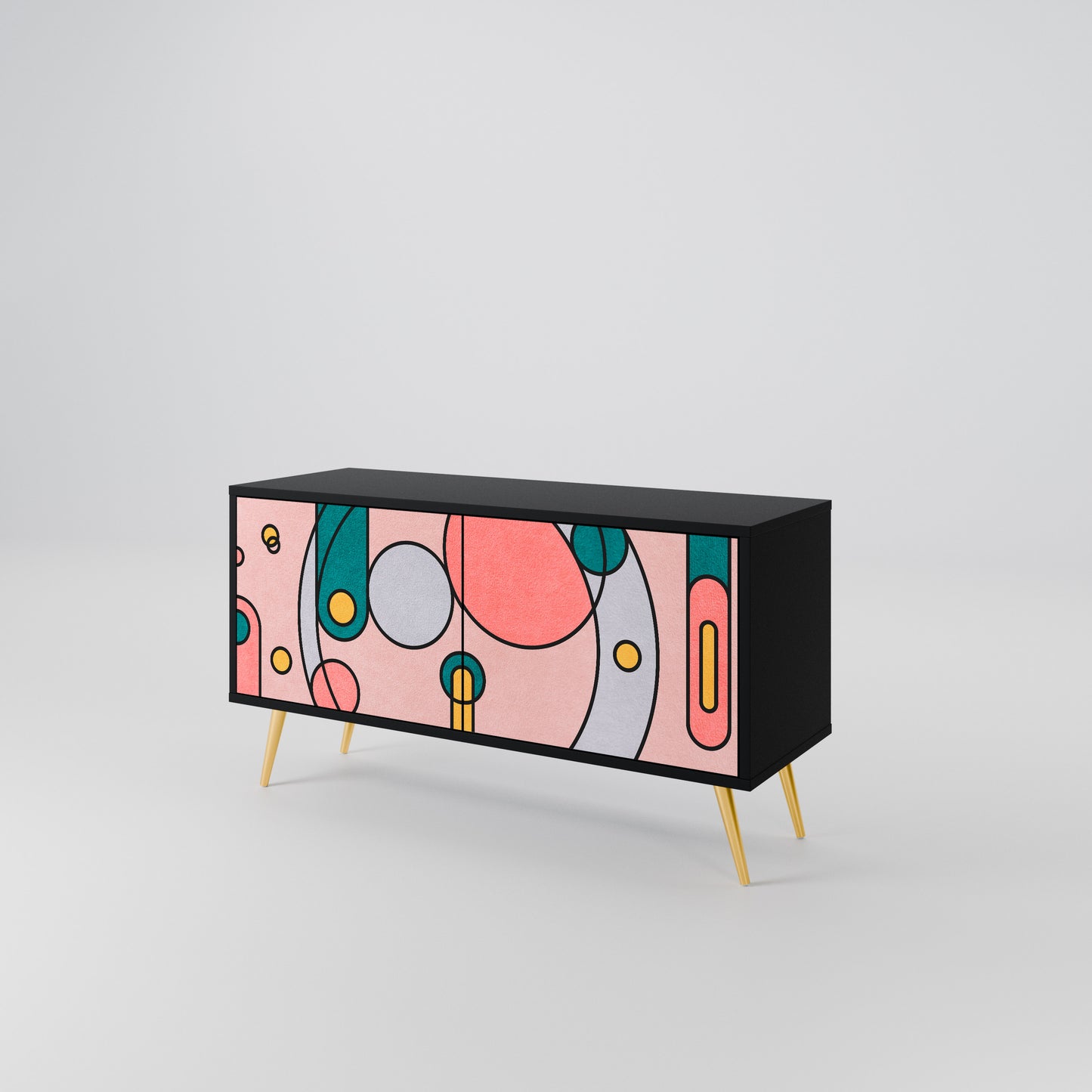 GOSSAMER ECHOES Compact 2-Door TV Cabinet