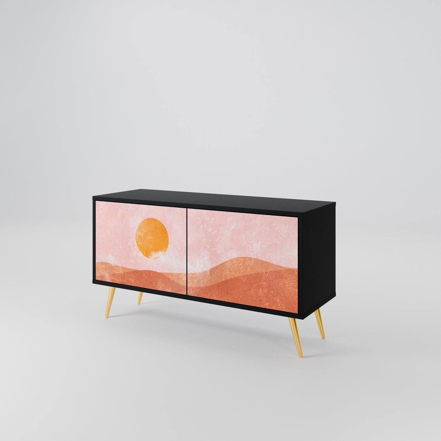 LUMINOUS SUNLIGHT Compact 2-Door TV Cabinet