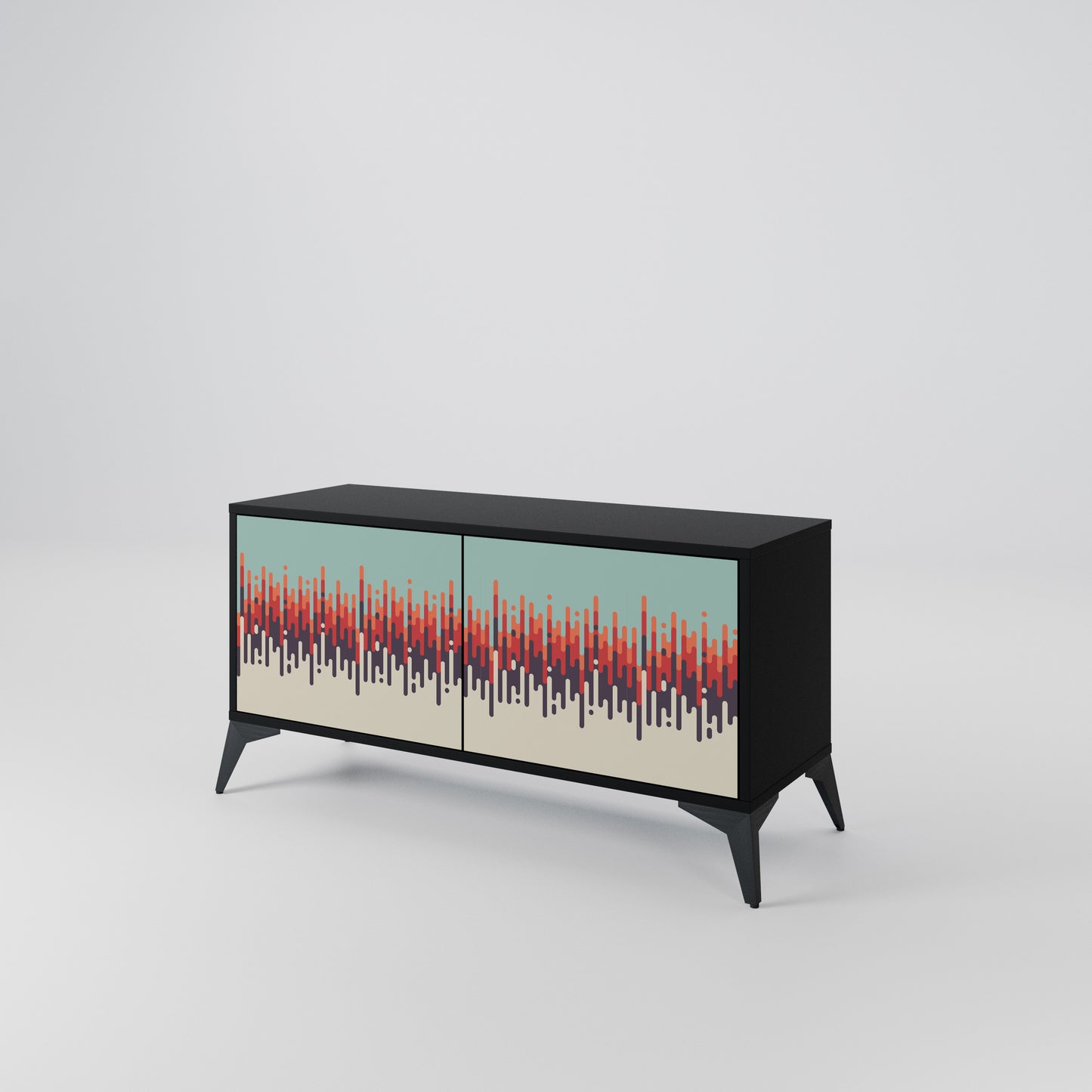 CHROMA CONTOURS Compact 2-Door TV Cabinet