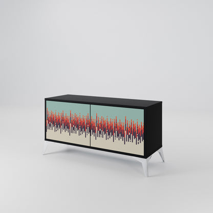 CHROMA CONTOURS Mobile TV Compatto a 2 Ante