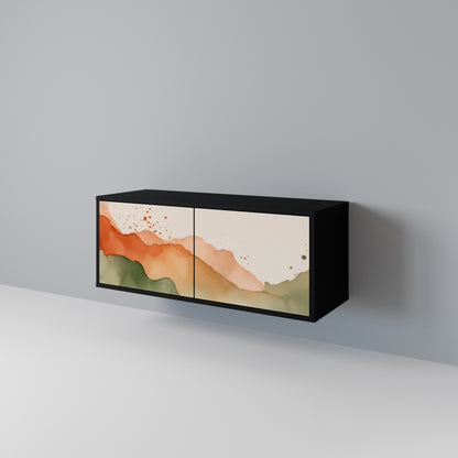 WATERCOLOUR PEAKS Mobile TV Compatto a 2 Ante