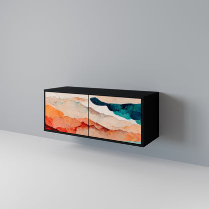 ABSTRACT LANDSCAPE Mobile TV Compatto a 2 Ante