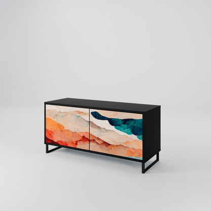 ABSTRACT LANDSCAPE Mobile TV Compatto a 2 Ante