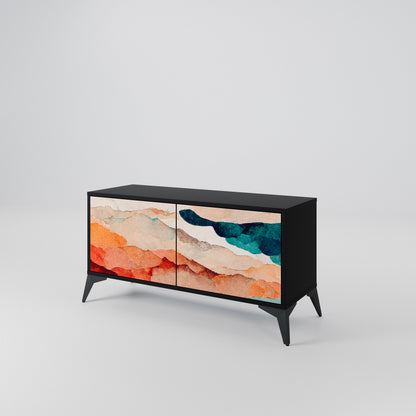 ABSTRACT LANDSCAPE Mobile TV Compatto a 2 Ante