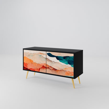 ABSTRACT LANDSCAPE Mobile TV Compatto a 2 Ante