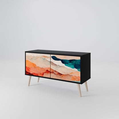 ABSTRACT LANDSCAPE Mobile TV Compatto a 2 Ante