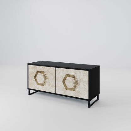 HEXAGONAL SHAPES Mobile TV Compatto a 2 Ante