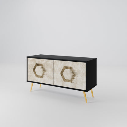 HEXAGONAL SHAPES Mobile TV Compatto a 2 Ante
